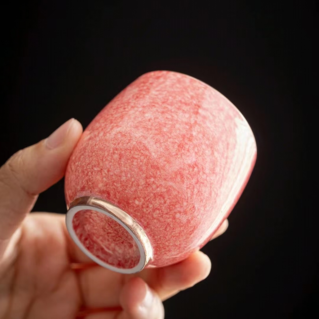 【汀和大福】灑紅釉女士主人杯陶瓷精緻單杯品茗杯 【汀和大福】灑紅釉女士主人杯陶瓷精緻單杯品茗杯