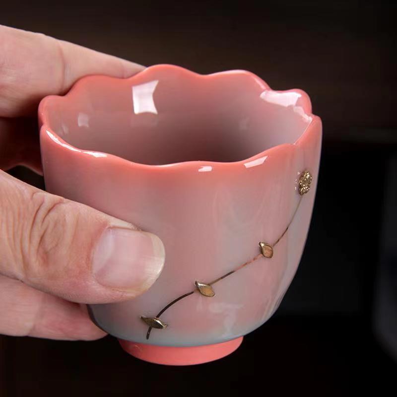 【汀和大福】青瓷豬油凍鋦釘主人杯 【汀和大福】青瓷豬油凍鋦釘主人杯