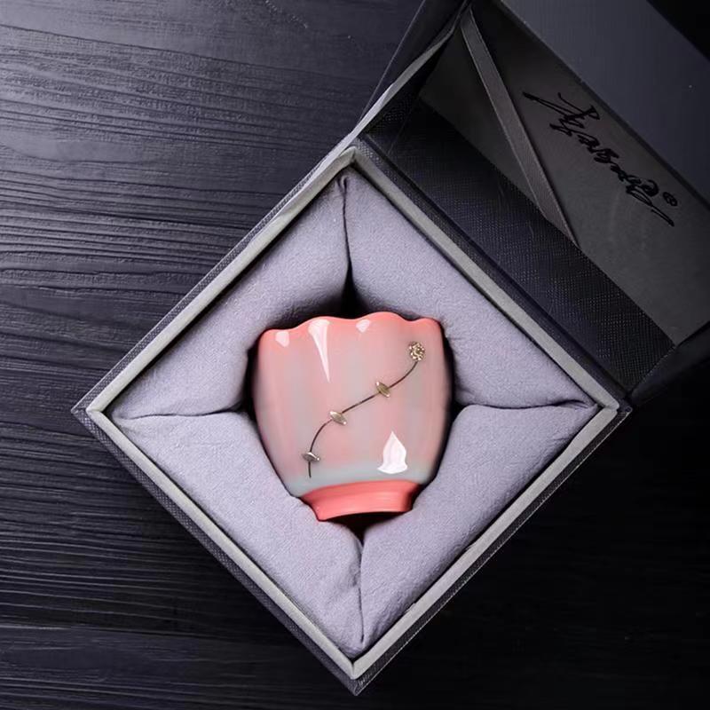 【汀和大福】青瓷豬油凍鋦釘主人杯 【汀和大福】青瓷豬油凍鋦釘主人杯