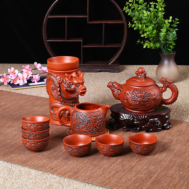 【汀和大福】【新品上市】雙龍出水泡茶器套裝,匠人純手工製造自動功夫套裝泡茶器