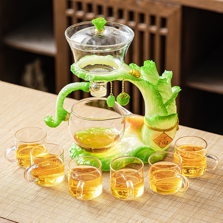 【汀和大福】2023爆款自動茶具! 白菜“百財”自動茶具